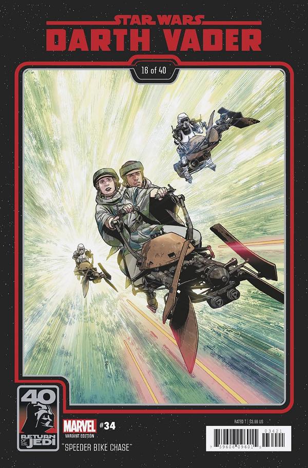 Star Wars: Darth Vader #34 RETURN JEDI 40TH ANNIVERSARY cover