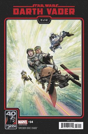 Star Wars: Darth Vader #34 RETURN JEDI 40TH ANNIVERSARY cover