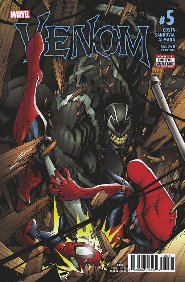 Venom #5 2ND PTG SANDOVAL cover