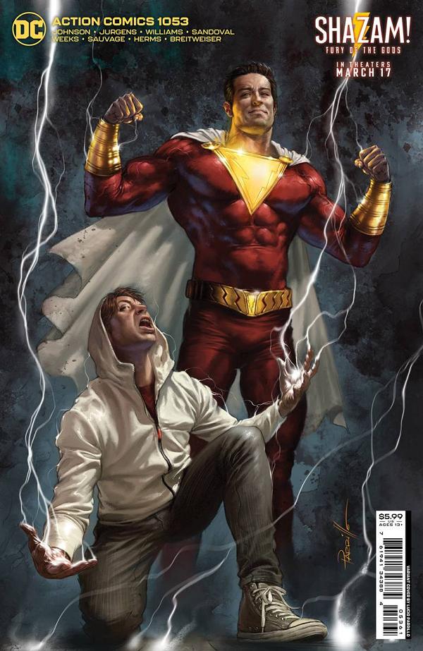 Action Comics #1053 CVR D PARRILLO SHAZAM FURY GODS MOVIE cover