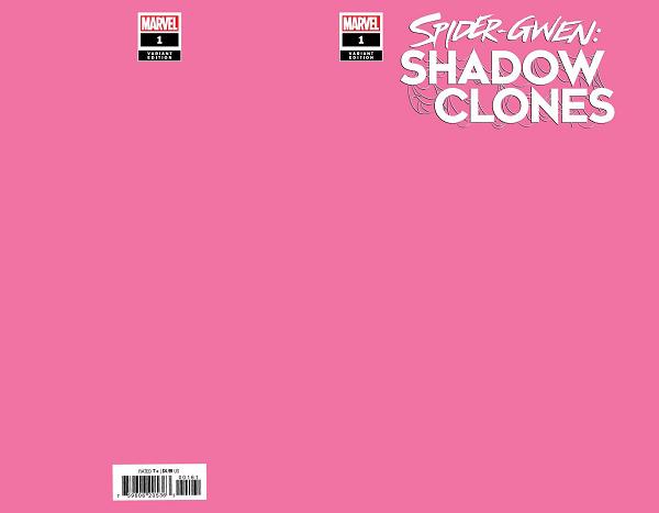 Spider-Gwen: Shadow Clones #1 PINK BLANK cover