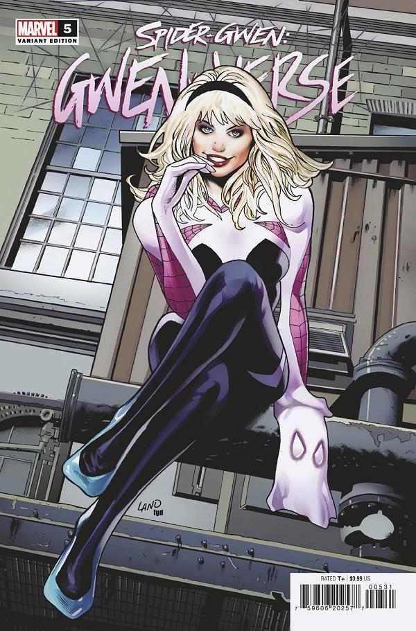 Spider-Gwen: Gwenverse #5 (OF 5) LAND HOMAGE cover