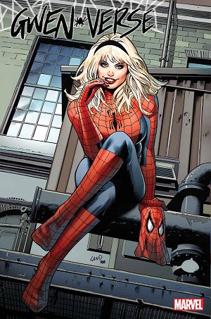 Spider-Gwen: Gwenverse #4 (OF 5) LAND HOMAGE cover