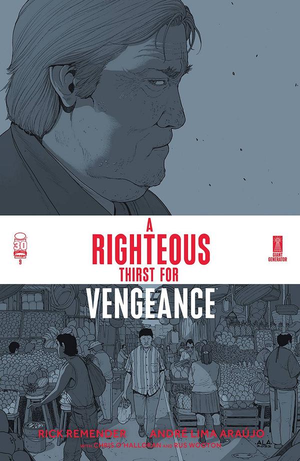 Righteous Thirst For Vengeance #9 cover by Andre Araujo