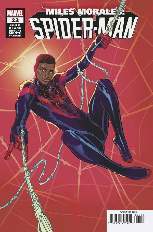Miles Morales: Spider-Man #23 SOUZA BLACK HISTORY cover