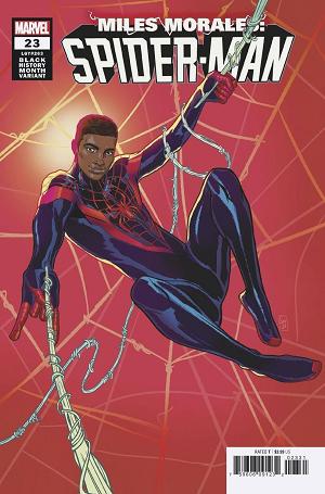 Miles Morales: Spider-Man #23 SOUZA BLACK HISTORY cover