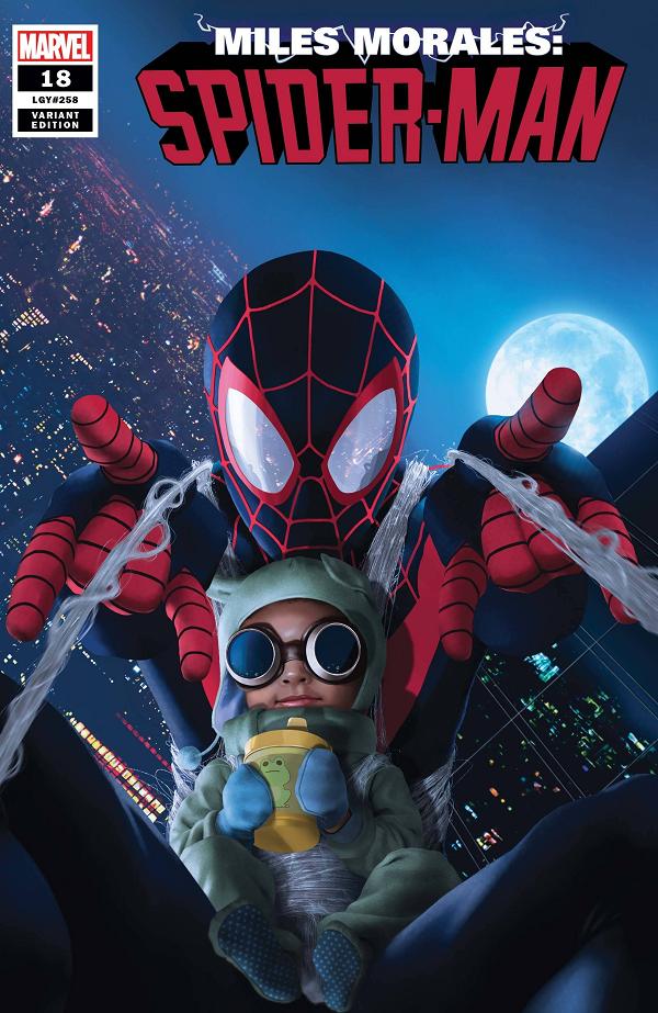 Miles Morales: Spider-Man #18 RAHZZAH BABY MORALES cover