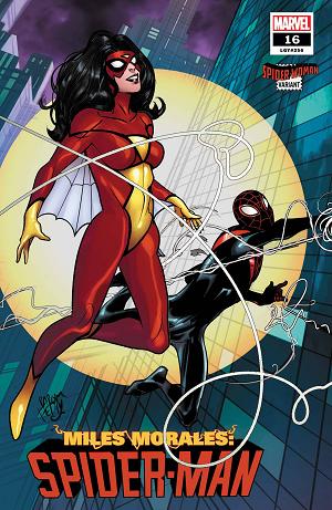 Miles Morales: Spider-Man #16 FERRY SPIDER-WOMAN cover