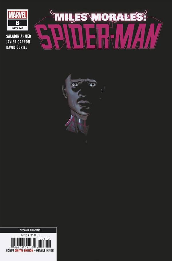 Miles Morales: Spider-Man #8 2ND PTG GARRON cover