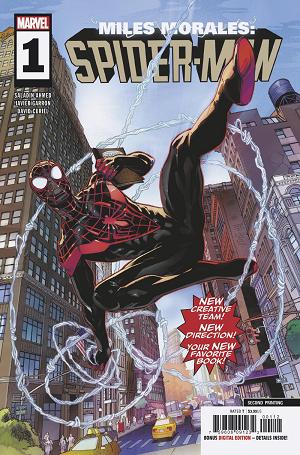 Miles Morales: Spider-Man #1 2ND PTG GARRON cover