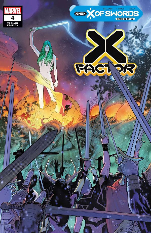 X-Factor #4 SILVA cover