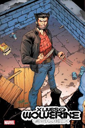 X Lives Of Wolverine #4 BAGLEY TRADING CARD cover