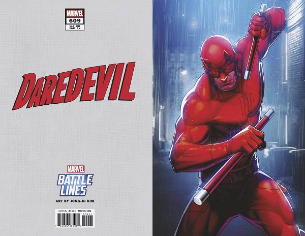 Daredevil #609 JONG JU KIM MARVEL BATTLE LINES cover