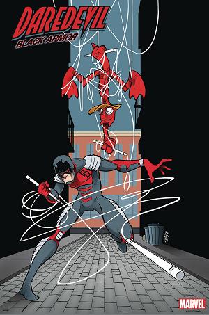 Daredevil: Black Armor #1 GUSTAVO DUARTE HOWARD DUCK cover