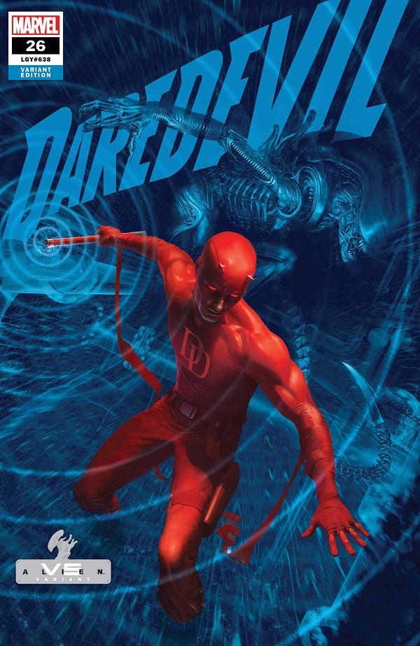 Daredevil #26 variant cover by Rahzzah