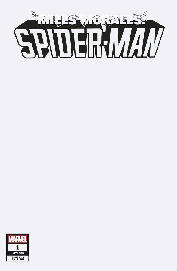 Miles Morales: Spider-Man #1 BLANK COVER cover