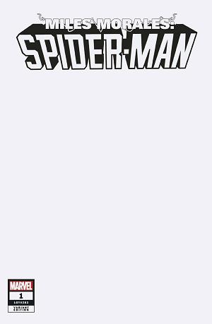 Miles Morales: Spider-Man #1 BLANK COVER cover