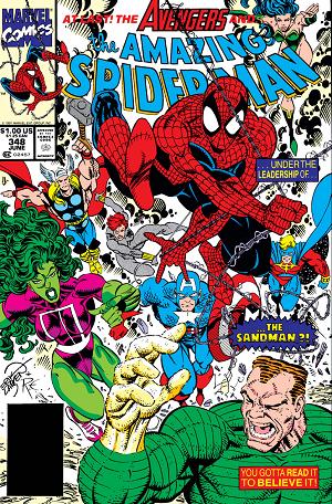 Amazing Spider-Man #348  cover