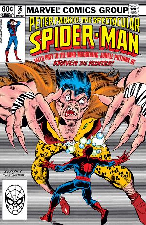 Peter Parker: The Spectacular Spider-Man #65 cover
