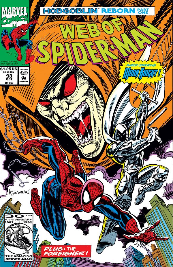 Web Of Spider-Man #93  cover