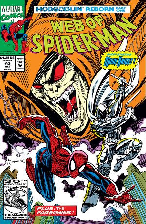 Web Of Spider-Man #93  cover