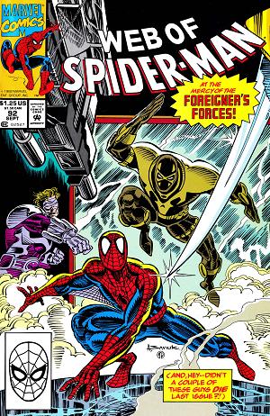 Web Of Spider-Man #92  cover