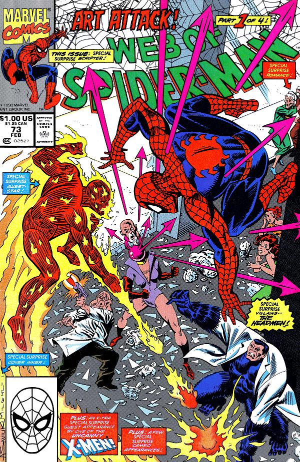 Web Of Spider-Man #73  cover