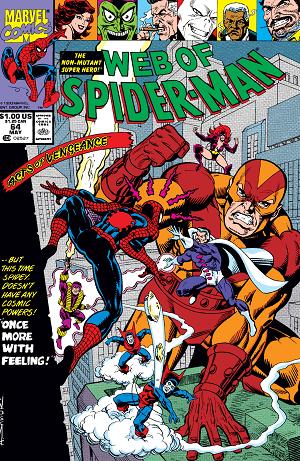 Web Of Spider-Man #64  cover