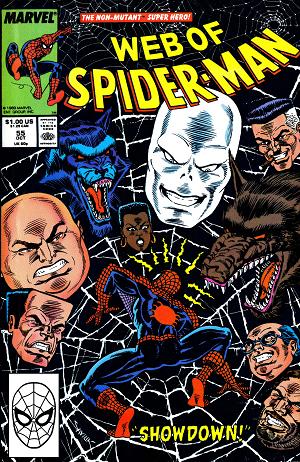 Web Of Spider-Man #55  cover