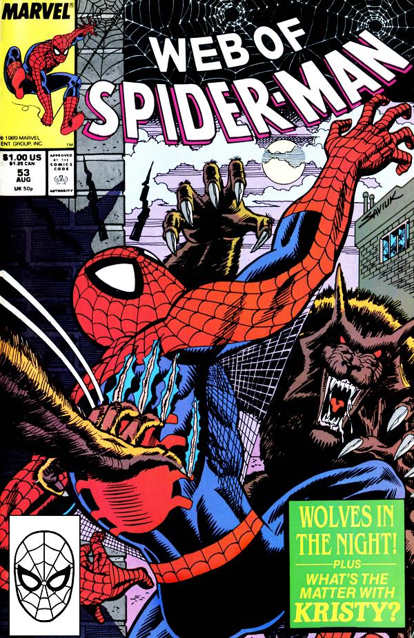 Web Of Spider-Man #53  cover