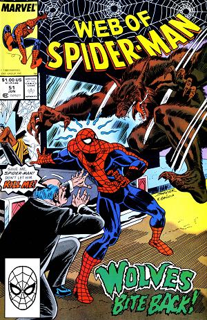 Web Of Spider-Man #51  cover