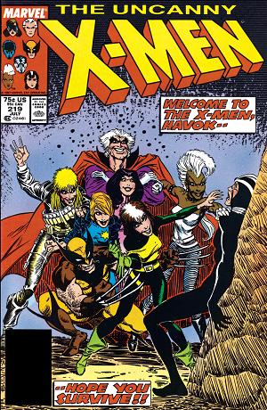 Uncanny X-Men #219  cover