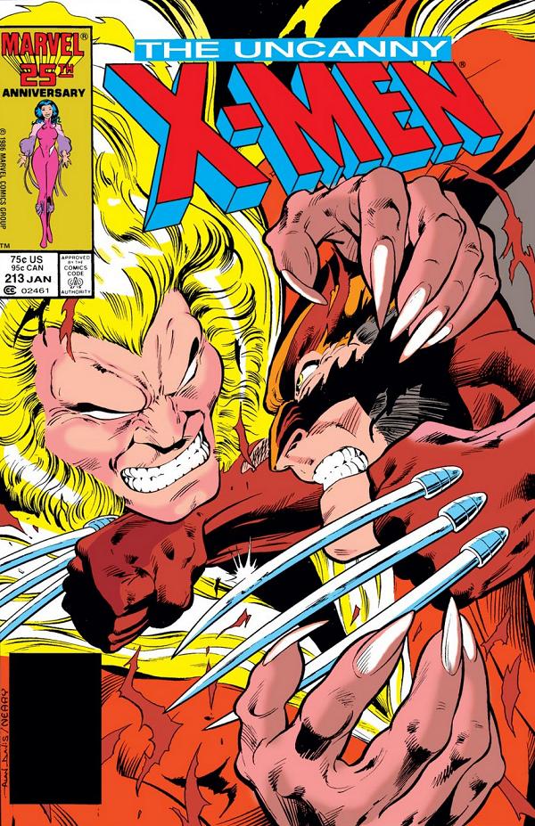 Uncanny X-Men #213  cover