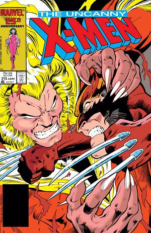 Uncanny X-Men #213  cover