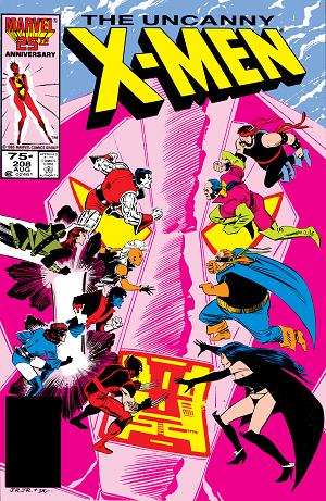 Uncanny X-Men #208  cover