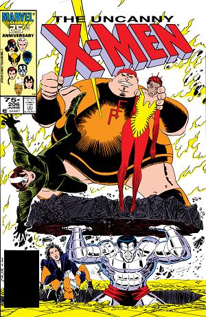 Uncanny X-Men #206  cover