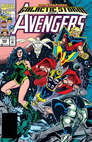 Avengers #345  cover