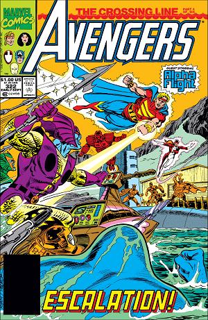Avengers #322 cover