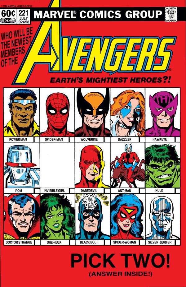 Avengers #221  cover