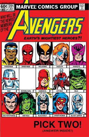 Avengers #221 cover