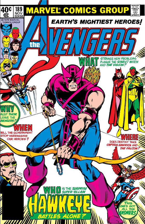 Avengers #189  cover