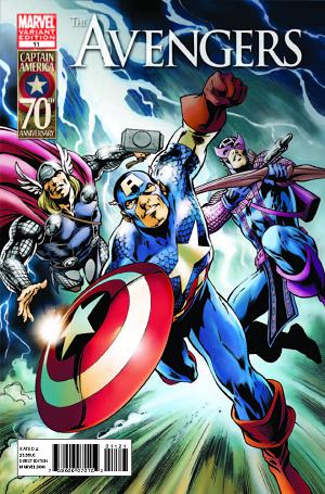 Avengers #11 (CAPTAIN AMERICA 70TH ANNIVERSARY cover
