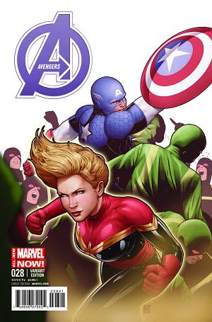 Avengers #28 (CHRISTOPHER CAPTAIN AMERICA TEAM-UP cover