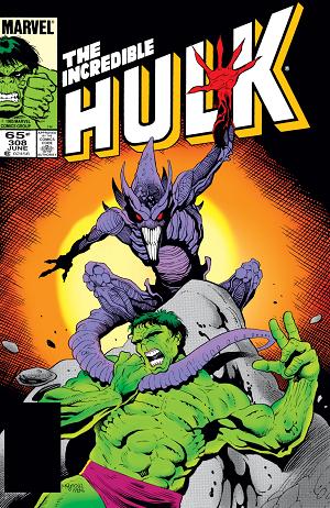 Incredible Hulk #308 cover