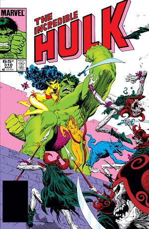 Incredible Hulk #310 cover