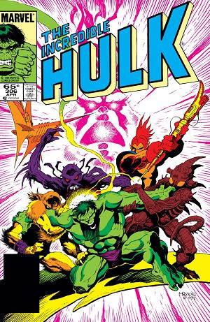 Incredible Hulk #306 cover