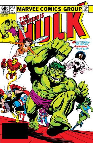 Incredible Hulk #283  cover
