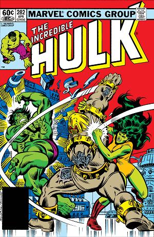 Incredible Hulk #282  cover