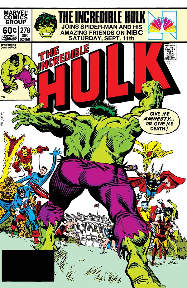 Incredible Hulk #278  cover