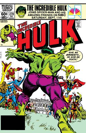 Incredible Hulk #278  cover